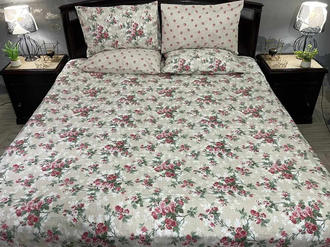 N-6 reversible King Size Comforter Set - With Filling