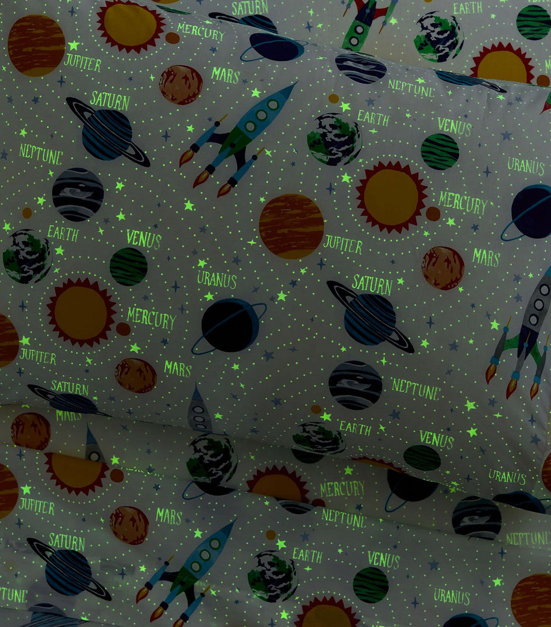 Solar glow in dark pottery barn Kids Comforter\Duvet Set
