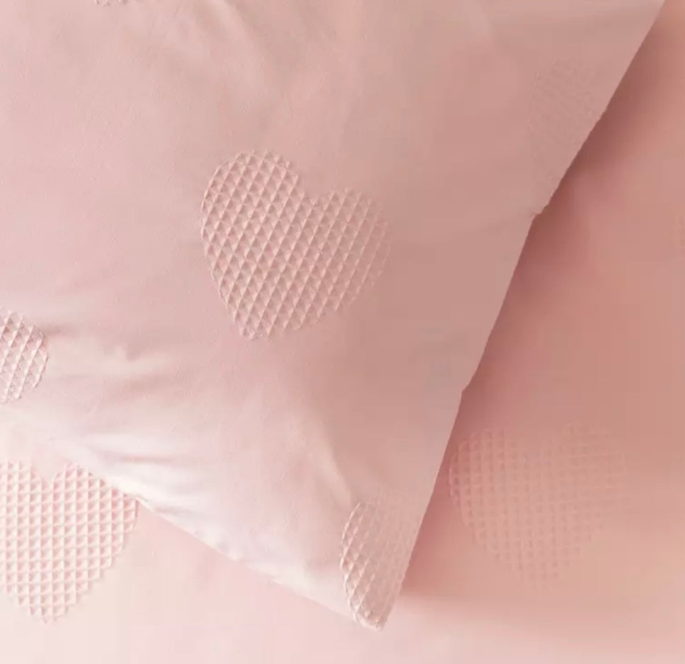 Heart waffle Kids Comforter\Duvet Set