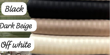 Striped Self Cotton Sateen Set
