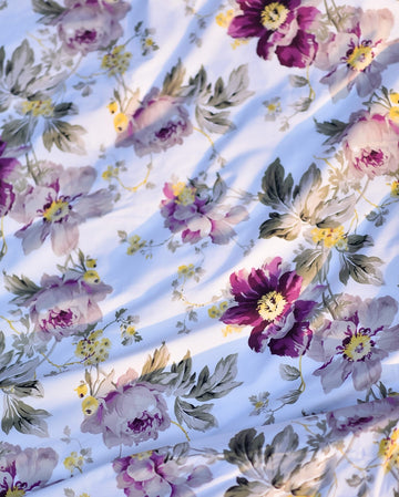 Purple rose 2 Cotton Sateen Set