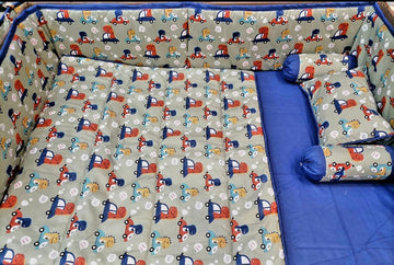 Dino Cars Cot Bedding Set