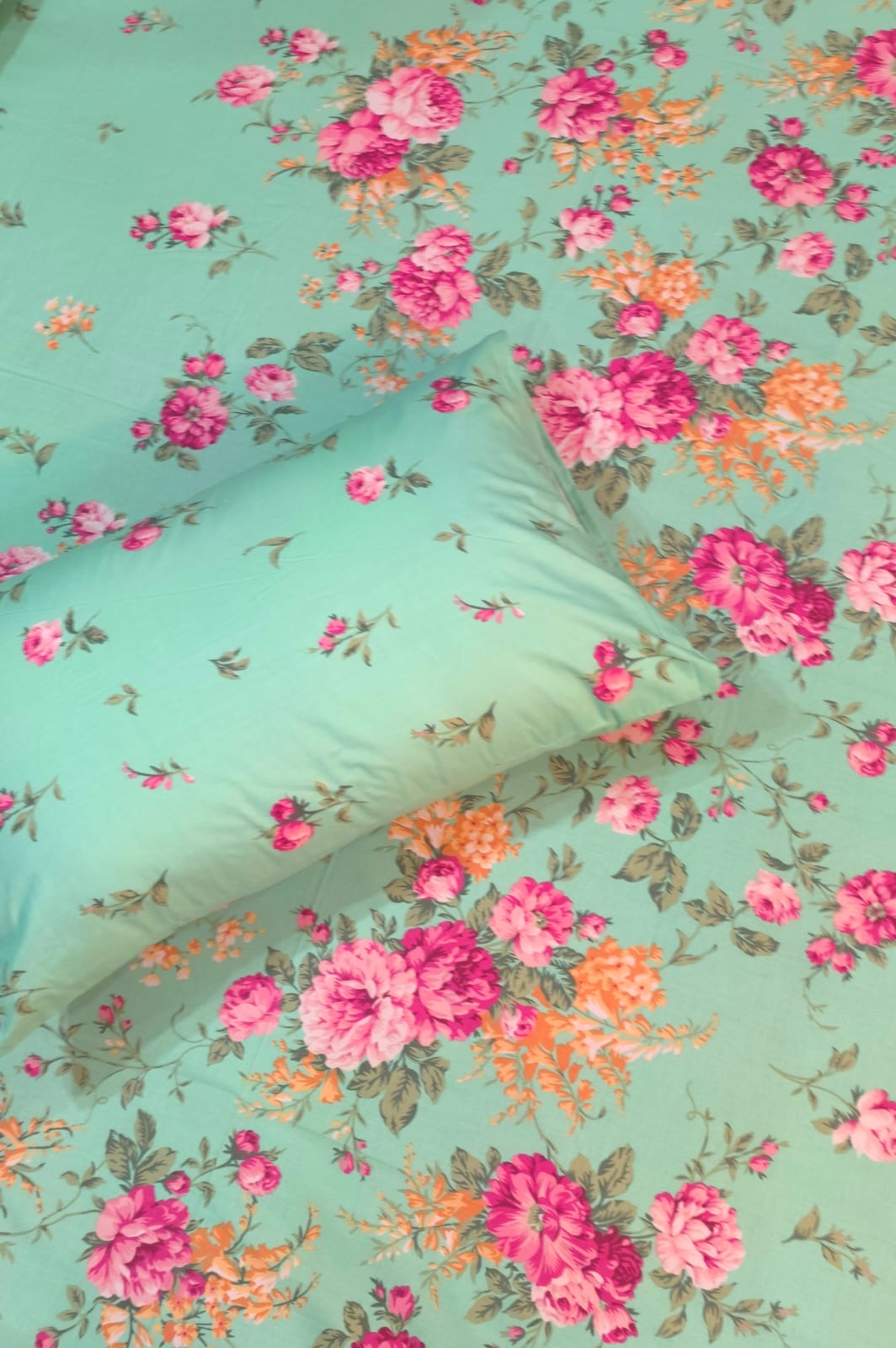 Floral Cotton Bed Sheet