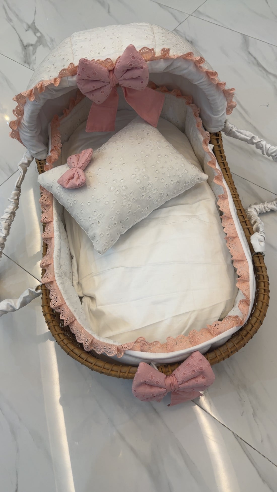 Cane Moses Basket