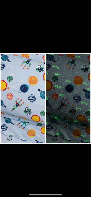 Solar glow in dark pottery barn Kids Comforter\Duvet Set