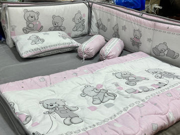 Teddy 4 cot  Bedding Set