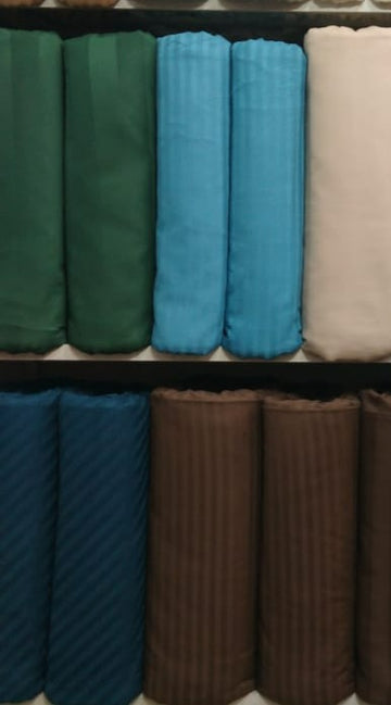 Striped Cotton Sateen Set