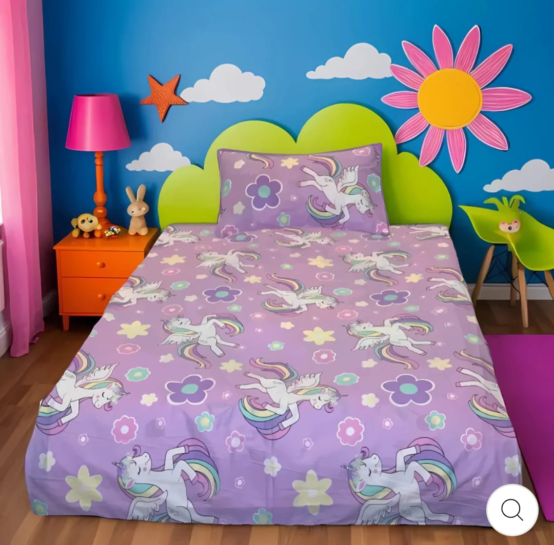 unicorn Kids Comforter\Duvet Set