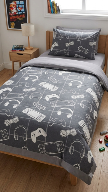 Gamer Kids Comforter\Duvet Set