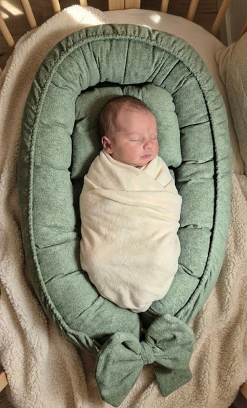 Boucle Snuggle Bed - green