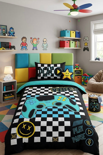 Gamer Kids Comforter\Duvet Set