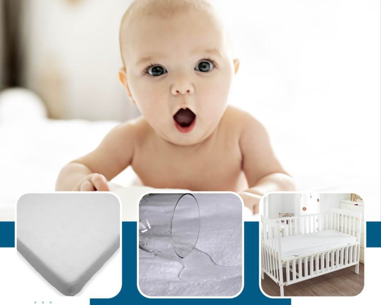 Terry Water Proof Crib Mattress Protector