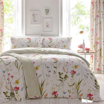 flowers on the bed King Size Duvet Cover Set - Without Filling