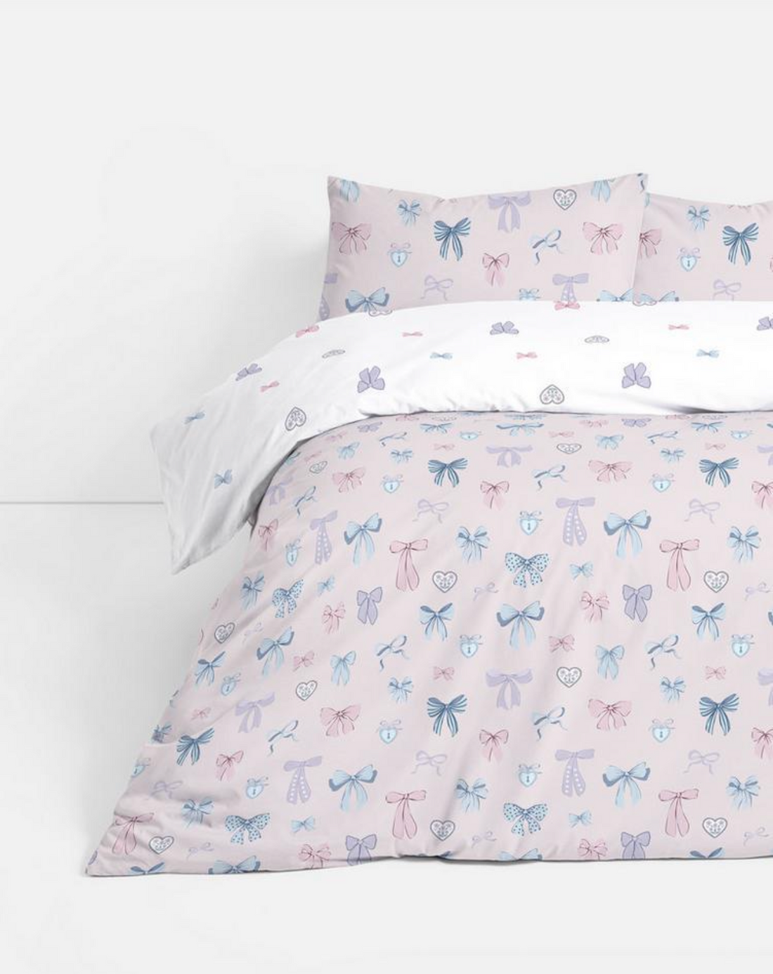 Bows (front print only )Kids Comforter\Duvet Set