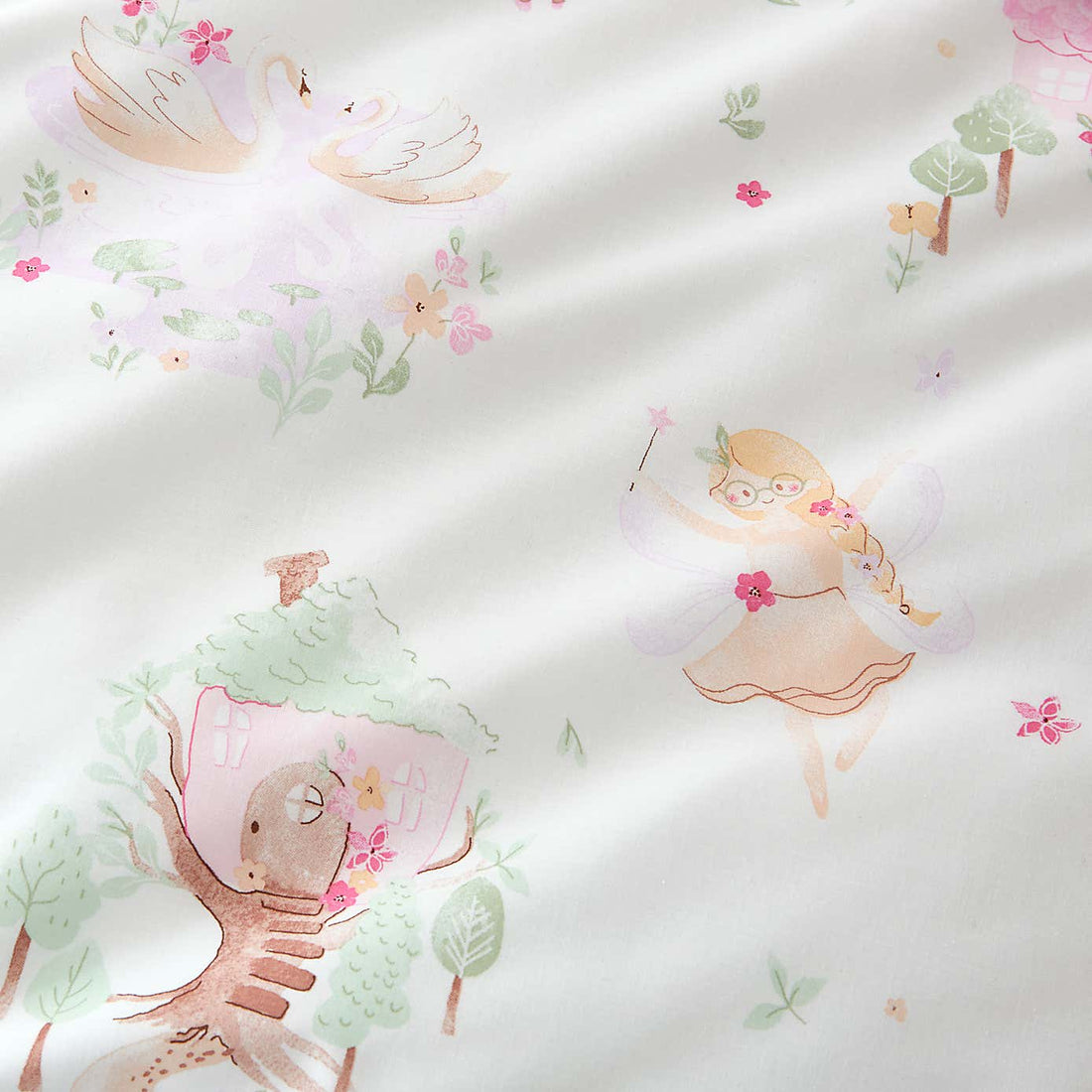 Dolls & unicorns cotton Bedsheet