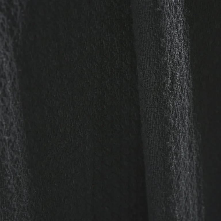 Black bed throw
