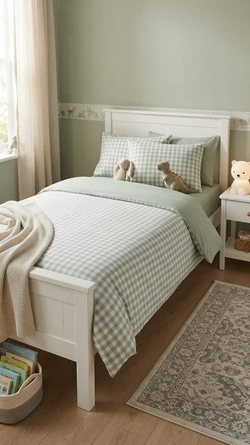 Green Check Comforter\Duvet Set