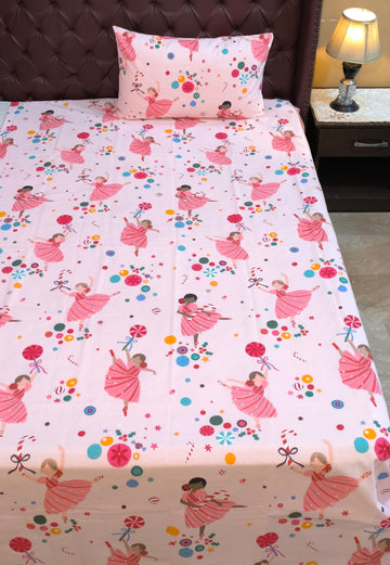 Dolls Kids Cotton  Bedsheet