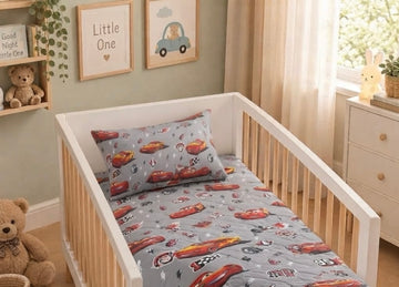 Cars cotton crib sheet