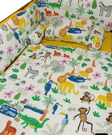 Animal 2 Cot Bedding Set