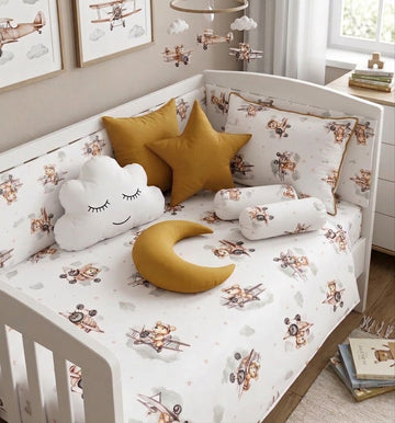 Teddy in clouds Bedding Set