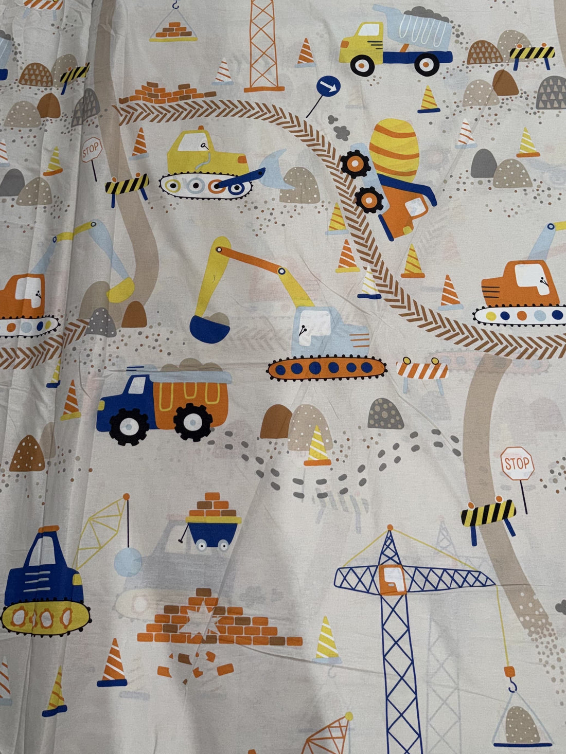 Car track Kids cotton Bedsheet