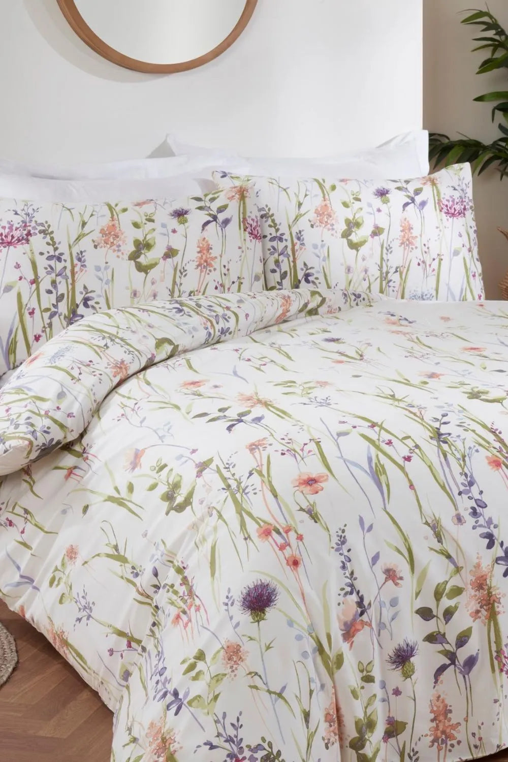 Falling flowers King Size Duvet Cover Set - Without Filling