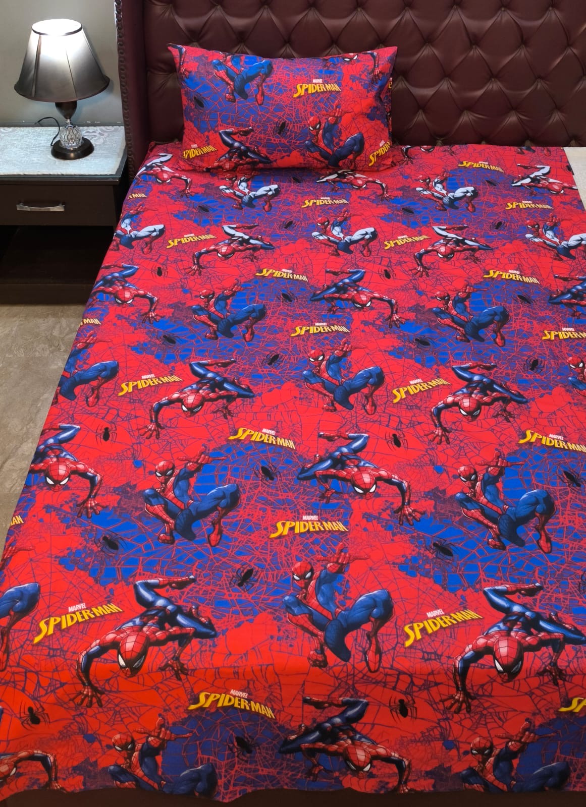 Spider man Kids Cotton  Bedsheet