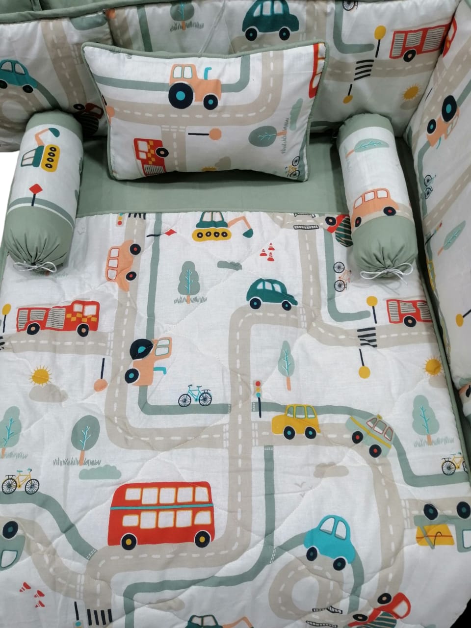 Track Cot Bedding Set