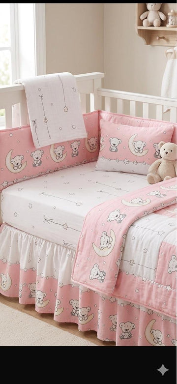 Teddy Cot Bedding Set