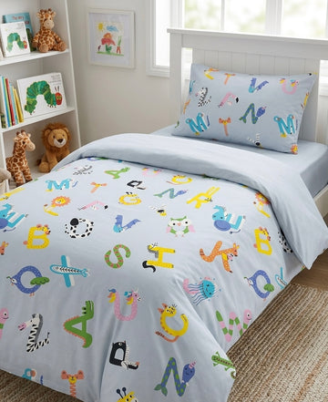 Alphabets Kids Comforter\Duvet Set