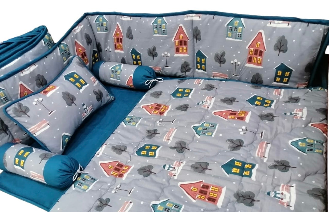 House Cot Bedding Set