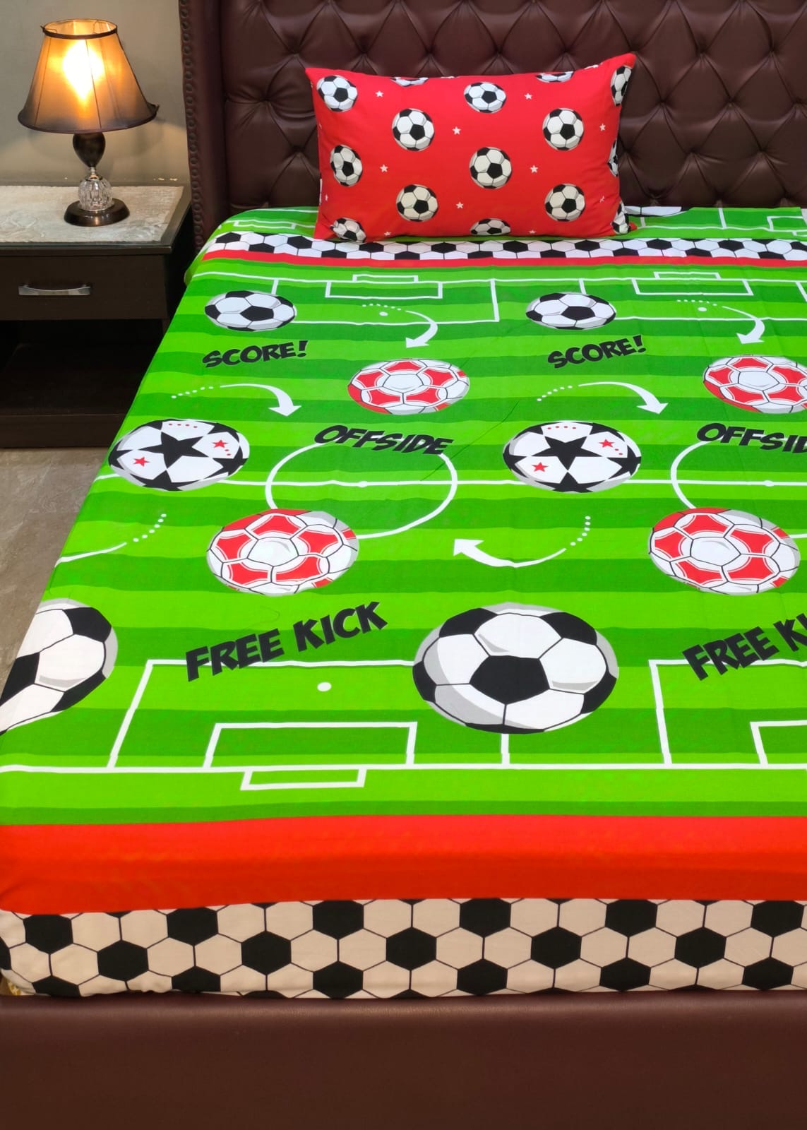 Football  Kids  Cotton  Bedsheet