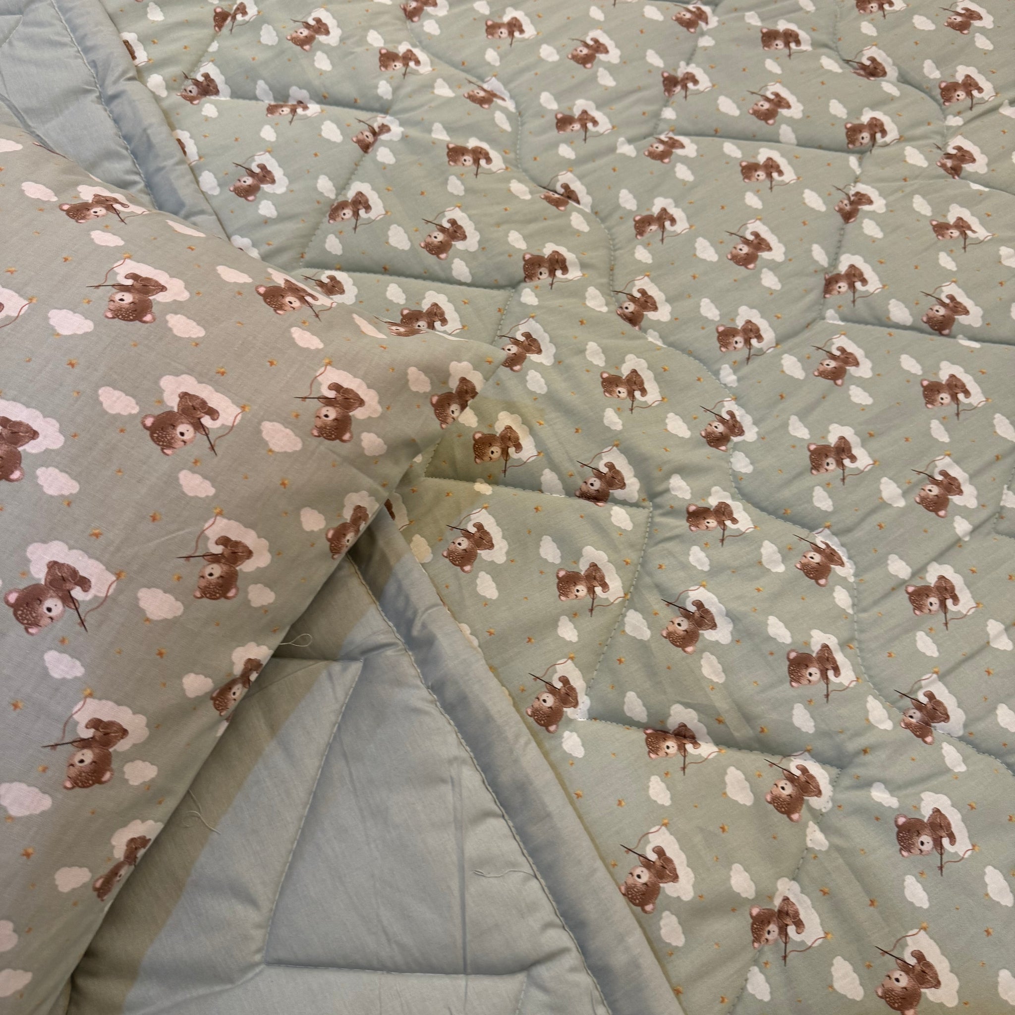 Teddy in the clouds Kids Comforter\Duvet Set