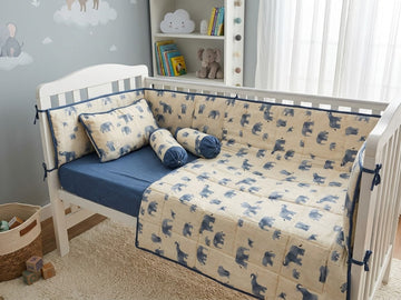 Elephant Cot Bedding Set