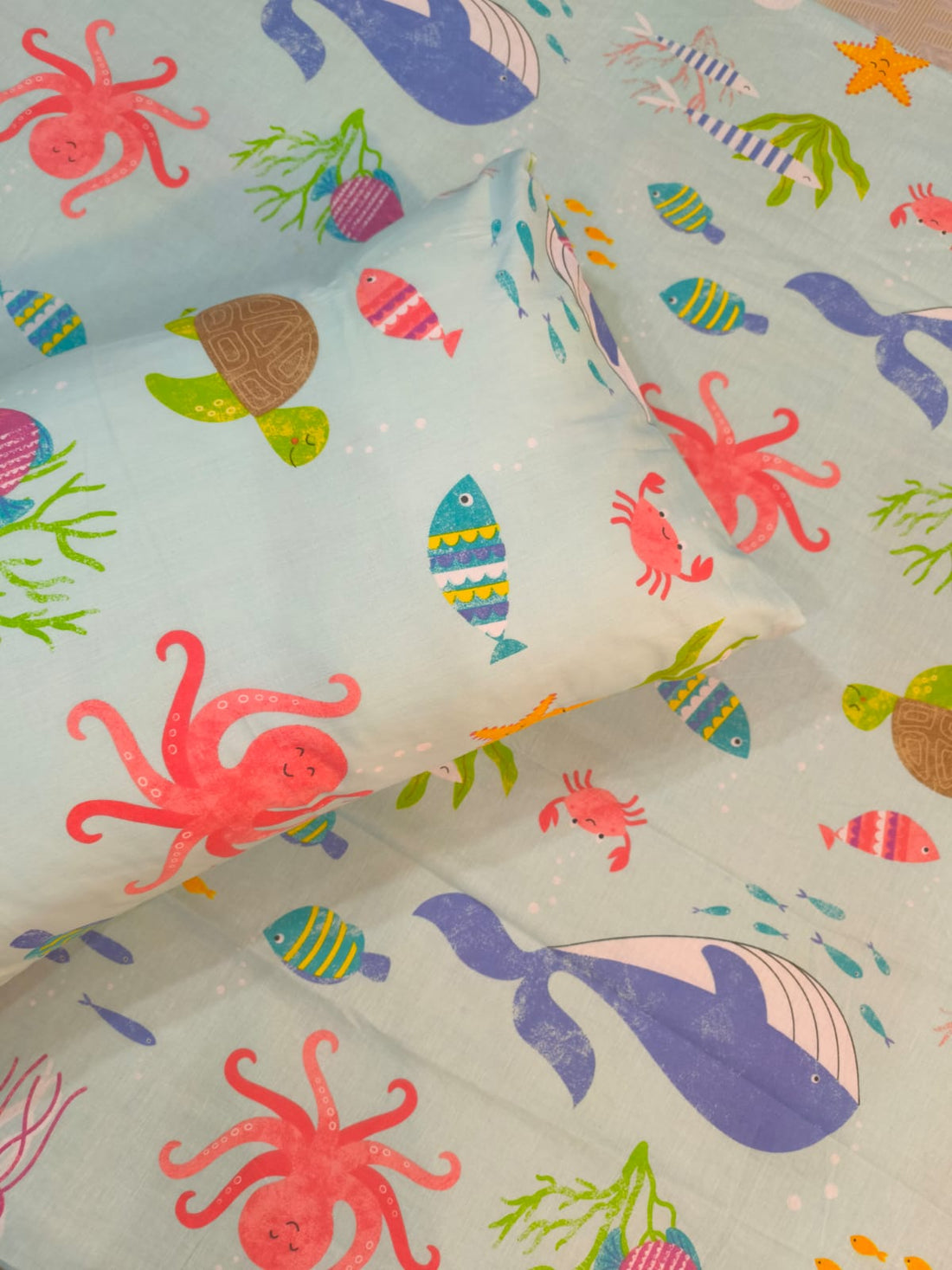 Fish Kids  Cotton  Bedsheet