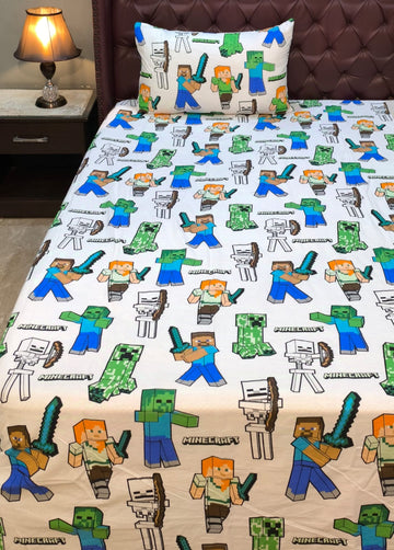 Minecraft Kids  Cotton  Bedsheet