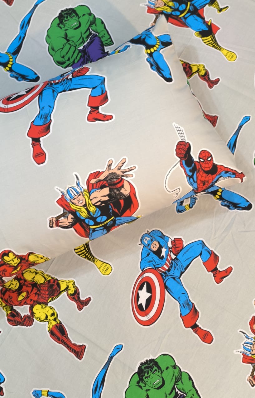 Avenger  Kids cotton Percale Bedsheet