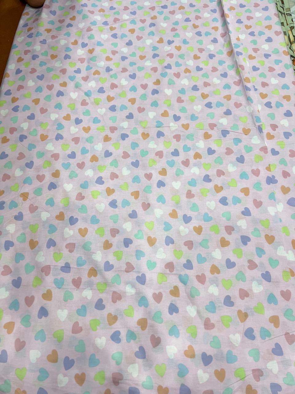 Hearts Kids Cotton  Bedsheet