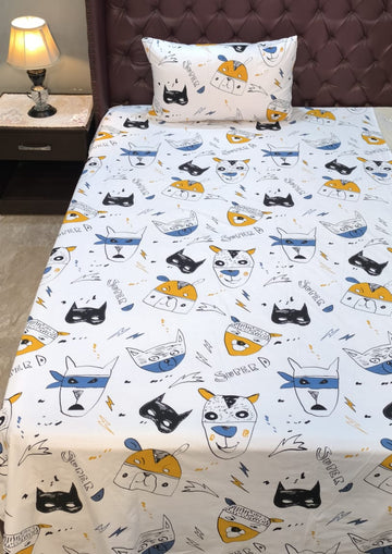 Super D  Kids Cotton  Bedsheet
