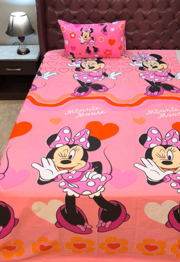 Minnie mouse Kids Cotton  Bedsheet