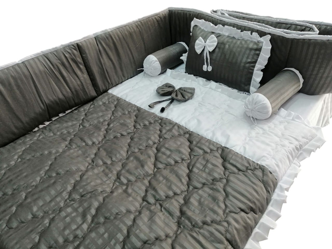 stripes Cot Bedding Set