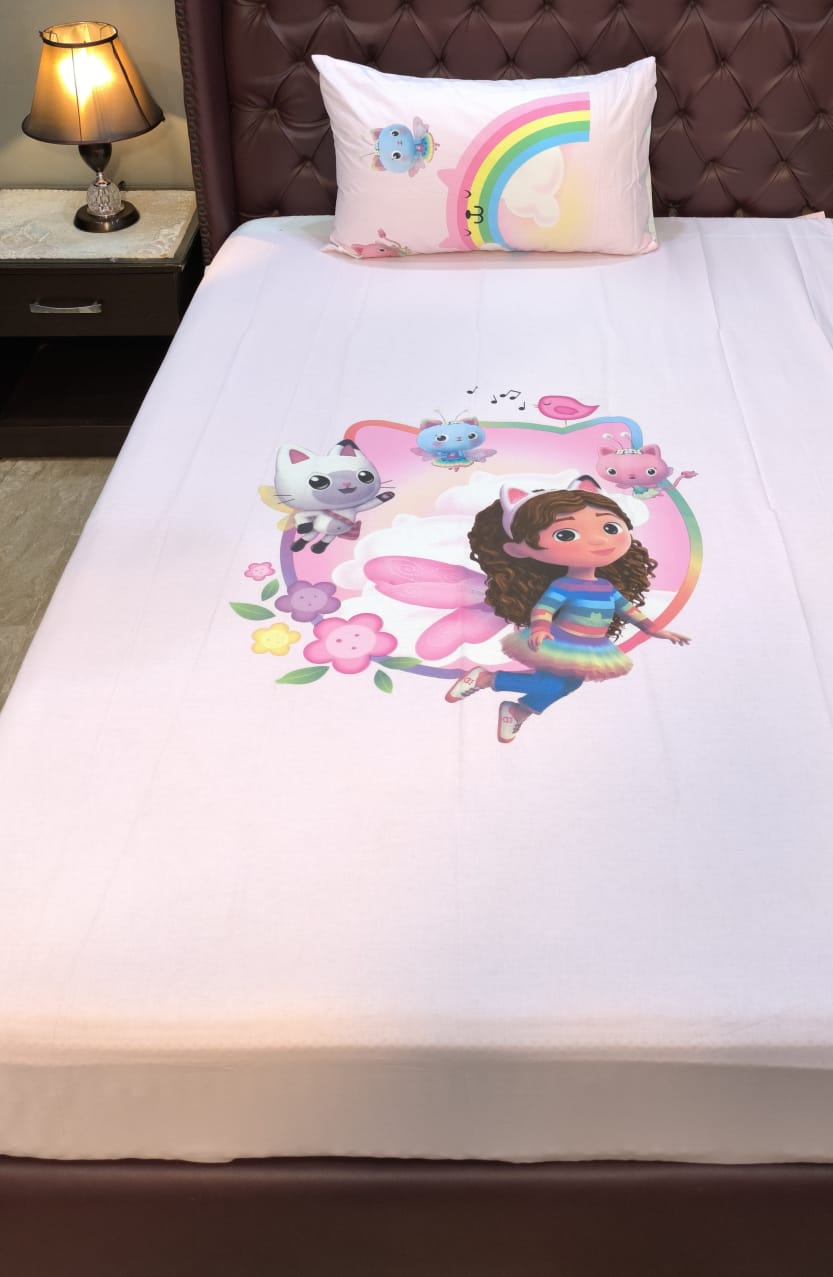 Gabby’s Doll Kids cotton Bedsheet