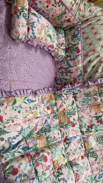 Bunny in the forest Cot Bedding Set