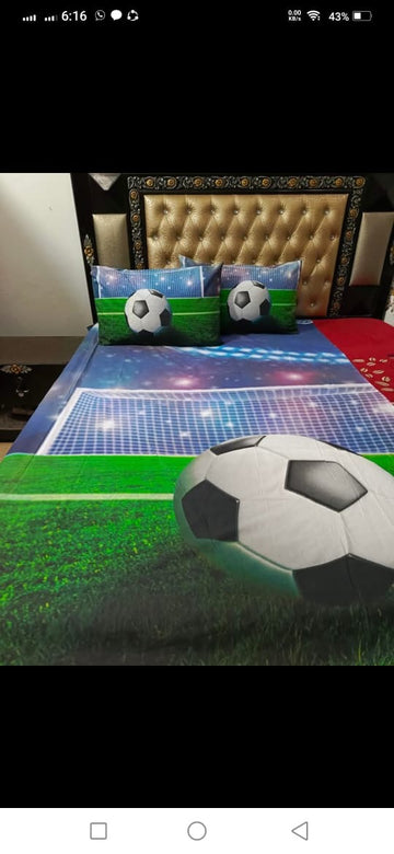 Football Kids Cotton  Bedsheet