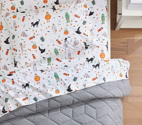 Halloween glow in dark Kids Comforter\Duvet Set