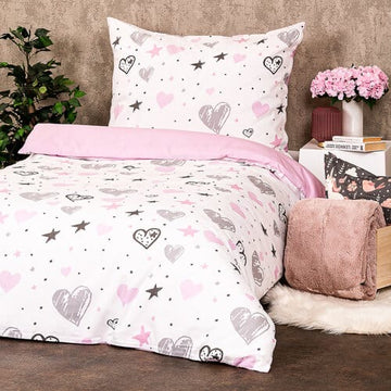 Hearts Kids Cotton  Bedsheet