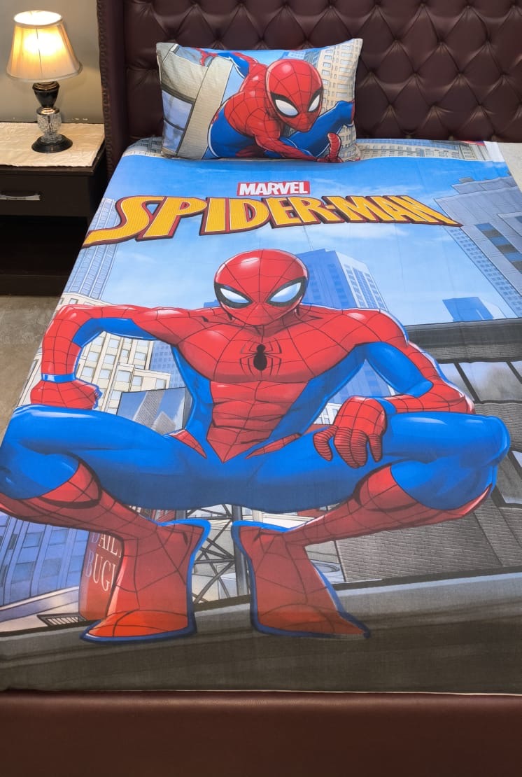Spider man Kids Cotton  Bedsheet
