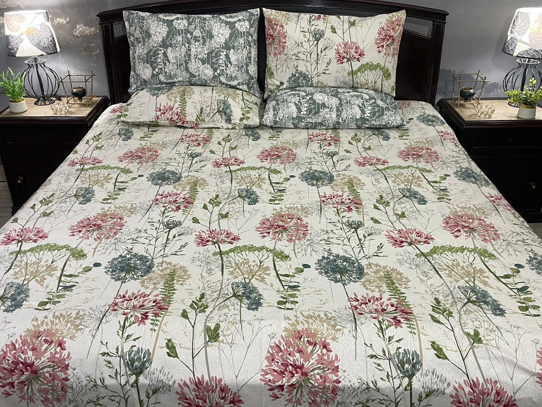 N-5 reversible King Size Comforter Set - With Filling
