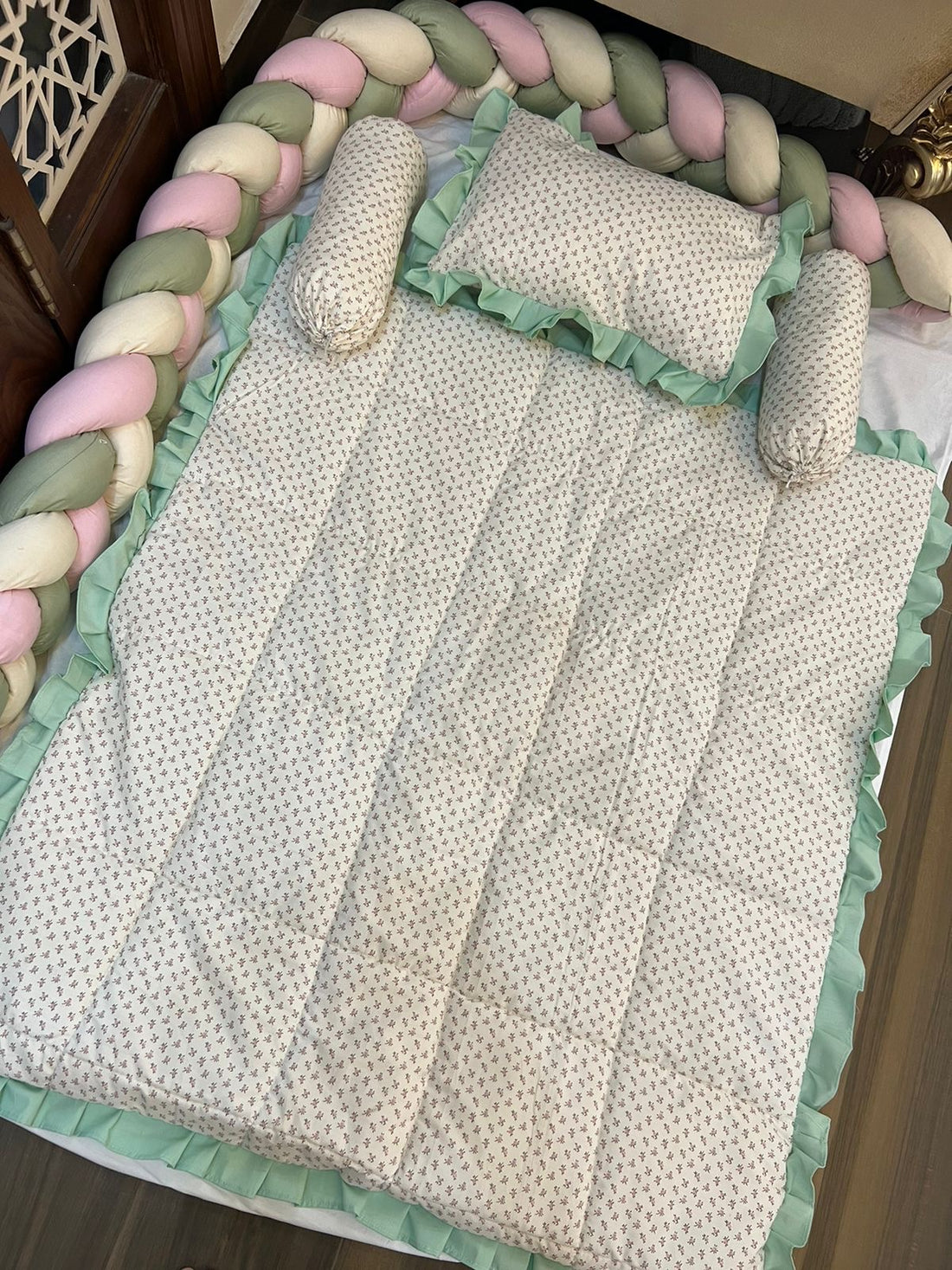 Braided Bumper Cot Set - 3037